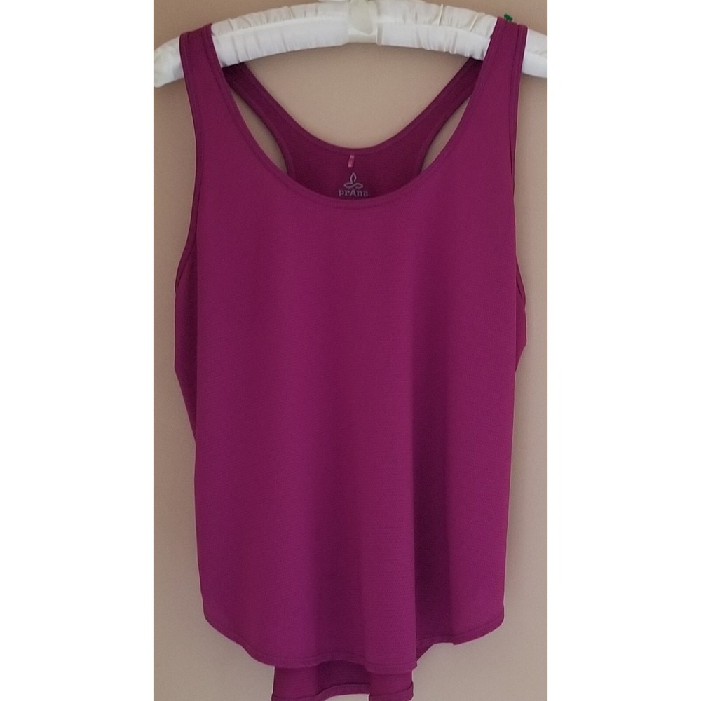 PRANA Tank-Top Womens L Pull-On Racerback Scoop Neck Sleeveless Light Weight
